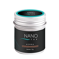Хна для бровей в баночке, коричневый / NanoTap brown 5 гр, NANO TAP