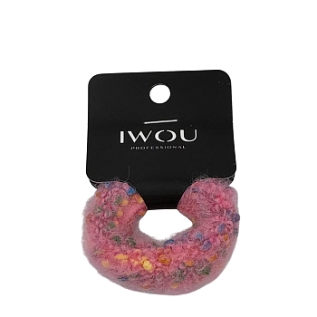 Резинка для волос Меланж розовая 1шт