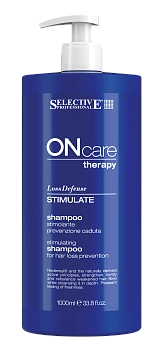 SELECTIVE PROFESSIONAL Шампунь стимулирующий предотвращающий выпадение волос / On Care Hair Loss 1000 мл, фото 1
