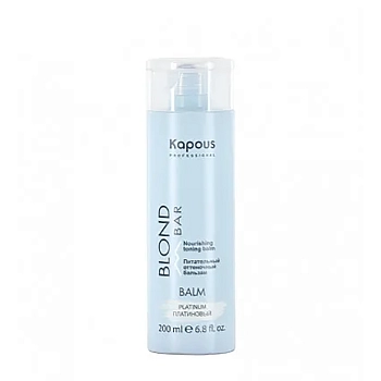 Бальзам оттеночный питательный для оттенков блонд, платиновый / Blond Bar 200 мл