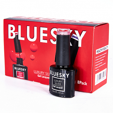 BLUESKY LV755 гель-лак для ногтей / Luxury Silver 10 мл