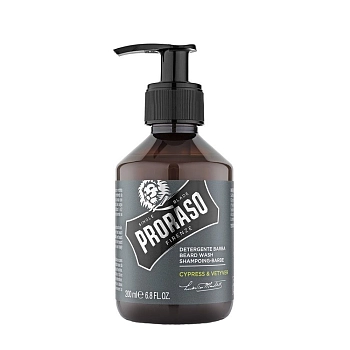 PRORASO Шампунь увлажняющий для бороды / CYPRESS & VETYVER 200  мл, фото 2