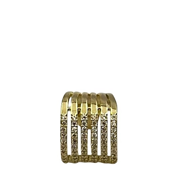 IWOU PROFESSIONAL Кафф Манжет со стразами цвет золото, фото 1