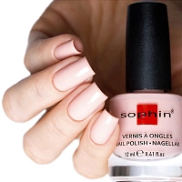 SOPHIN 0006 лак для ногтей, светлый розово-бежевый 12 мл, фото 3