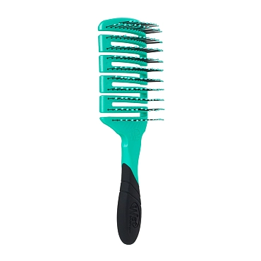 WET BRUSH Щетка для быстрой сушки волос с мягкой ручкой, прямоугольная голубая / PRO FLEX DRY PADDLE PURIST BLUE