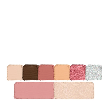 NINELLE Палетка для макияжа глаз и лица, №602 пыльная роза / MUSA 7,9 гр, фото 3