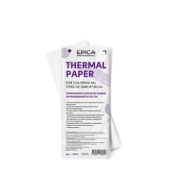 Термобумага для всех видов окрашивания 10*30 см / Epica Professional 50 шт