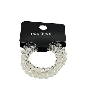 Резинка пружинка Глянец прозрачная 2шт