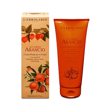 LERBOLARIO Крем-флюид для тела с ароматом цитруса / Accordo Arancio Fluid Body Cream 200 мл