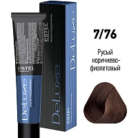 ESTEL PROFESSIONAL 7/76 краска для волос, русый коричнево-фиолетовый / DELUXE 60 мл, фото 2