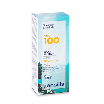 SENSILIS Флюид для защиты лица от солнца SPF50+ / Fluid 100 Solar Allergy 40 мл, фото 2