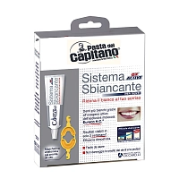 Набор для отбеливания зубов (зубная паста с активным кислородом 50 мл + капа) Whitening with OX-Active, PASTA DEL CAPITANO