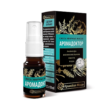 КРЫМСКИЕ МАСЛА Смесь эфирных масел, АромаДоктор, спрей / Крымские масла 10 мл, фото 2