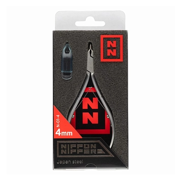 NIPPON NIPPERS Кусачки для кутикулы, двойная пружина, матовые, лезвие 4 мм, фото 4
