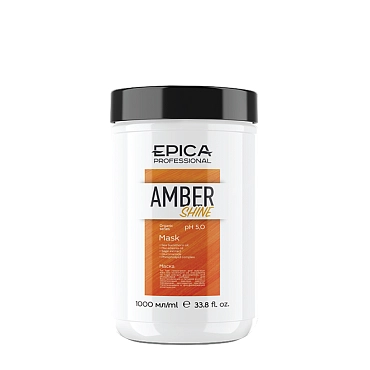 EPICA PROFESSIONAL Маска для восстановления и питания волос / Amber Shine Organic 1000 мл, фото 1