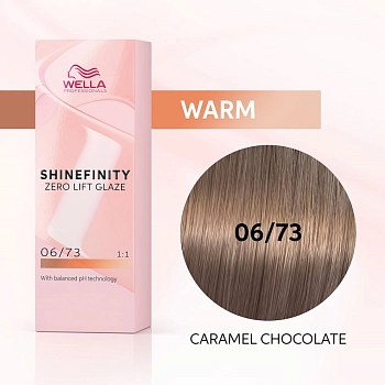 WELLA 06/73 гель-крем краска для волос / WE Shinefinity 60 мл, фото 3