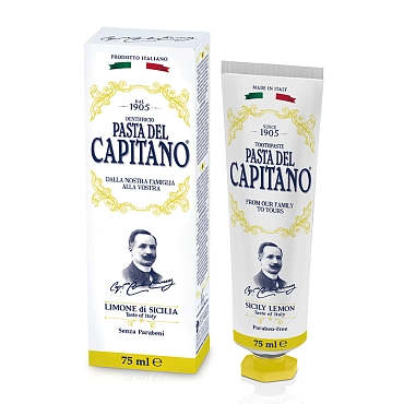 PASTA DEL CAPITANO Паста зубная Сицилийский лимон / 1905 Sicily Lemon 75 мл