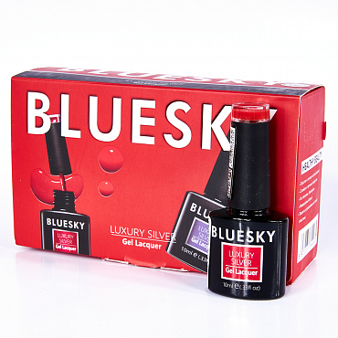 BLUESKY LV121 гель-лак для ногтей / Luxury Silver 10 мл