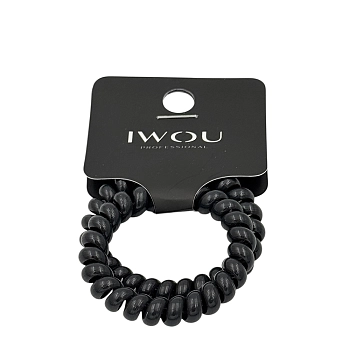 Резинка пружинка Глянец черная 2шт