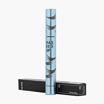 MAKE UP FACTORY Тушь с эффектом кукольных ресниц, черный / Dream Eyes 12 мл, фото 2