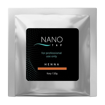 NANO TAP Хна для бровей в саше, рыжий / NanoTap foxy 10 гр