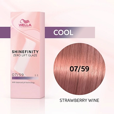 WELLA PROFESSIONALS 07/59 гель-крем краска для волос / WE Shinefinity 60 мл