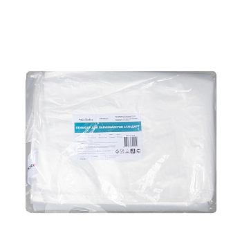 ЧИСТОВЬЕ Пеньюар для парикмахерских работ Стандарт полиэтилен, прозрачный 160*100 см 50 шт, фото 3