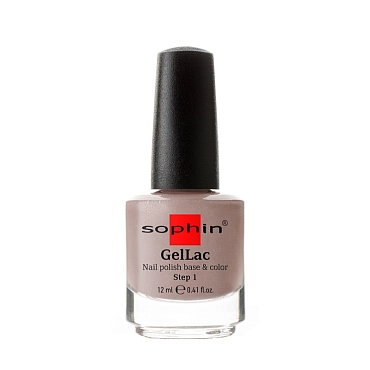 SOPHIN 0621 гель-лак для ногтей УФ 2в1 база+цвет без использования УФ лампы, розово-сиреневый 12 мл