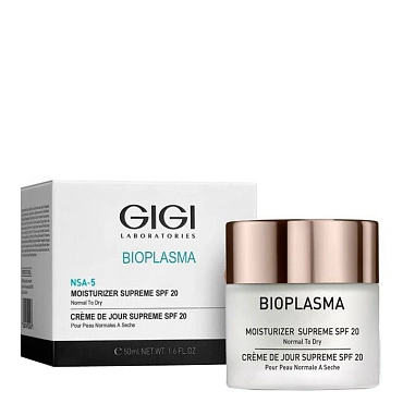 GIGI Крем увлажняющий для нормальной и сухой кожи SPF 20 / Moist Supreme BIOPLASMA 50 мл