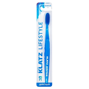 KLATZ Щетка зубная для взрослых средняя / LIFESTYLE