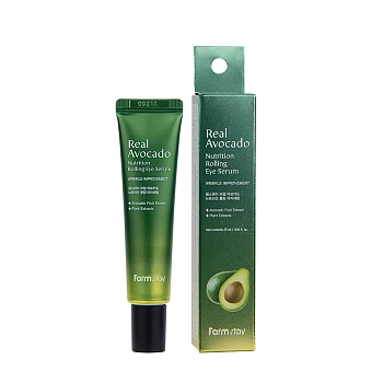 FARMSTAY Сыворотка-роллер питательная для области вокруг глаз с авокадо / Real Avocado Nutrition Rolling Eye Serum 25 мл, фото 2