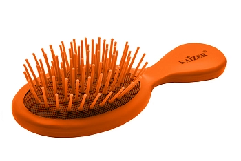 KAIZER Расческа массажная малая, пластик, оранжевая, фото 3