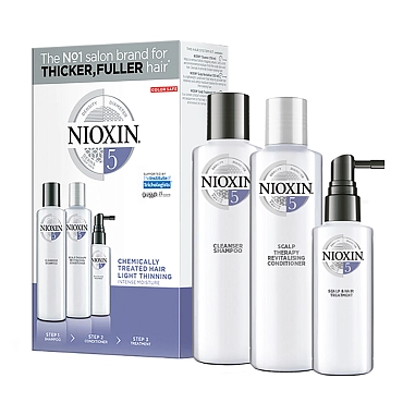 NIOXIN Набор для волос Система 5 (шампунь очищающий 150 мл, кондиционер увлажняющий 150 мл, маска питательная 50 мл)