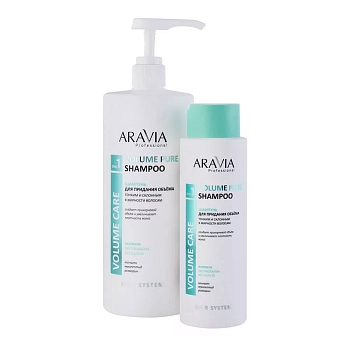ARAVIA Professional Шампунь бессульфатный для придания объёма тонким и склонным к жирности волосам / Volume Pure Shampoo 1000 мл, фото 3