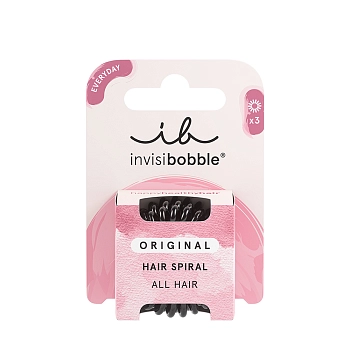 INVISIBOBBLE Резинка-браслет для волос / invisibobble ORIGINAL True Black (в картоне), фото 2