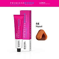 ESTEL PROFESSIONAL 44 краска для волос (цветное мелирование), медный / ESSEX Princess Lumen 60 мл, фото 3