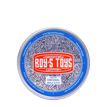 BOY’S TOYS Паста для укладки волос средней фиксации с низким уровнем блеска / Boy's Toys Original 100 мл