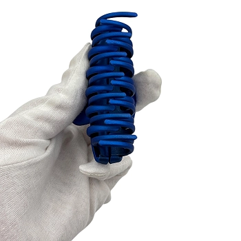 IWOU PROFESSIONAL Краб для волос двухрядный Акула синий 8,5см, фото 5