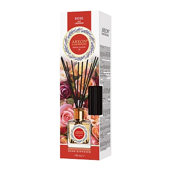 AREON Диффузор ароматический, роза и лавандовое масло / HOME PERFUMES Rose& lavander oil Natural Lavender Oil 150 мл, фото 2