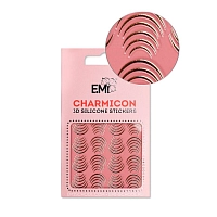E.MI Декор для ногтей №115 Лунулы золото / Charmicon 3D Silicone Stickers, фото 1