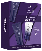 Набор для волос Комплексная биоревитализация / Caviar Replenishing Moisture Consumer Trial Kit, ALTERNA