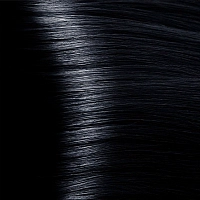 KAPOUS 1.1 крем-краска для волос с гиалуроновой кислотой, иссиня-черный / HY 100 мл, фото 1