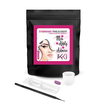 LUCAS COSMETICS Набор для окрашивания бровей, шоколадный брауни / IKKI 123, фото 4