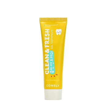 Паста зубная укрепляющая гелевая с экстрактами мёда и лемонграсса / Consly Clean&Fresh 105 гр