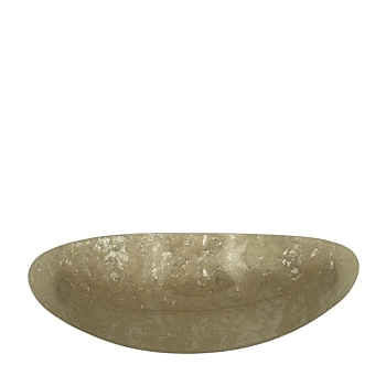 IWOU PROFESSIONAL Заколка - автомат Минерал овальная слоновая кость 4*10см, фото 2