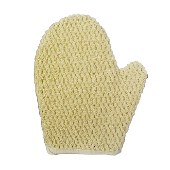 BEAUTY FORMAT Мочалка натуральная хлопковый + шенилл руковица, фото 1