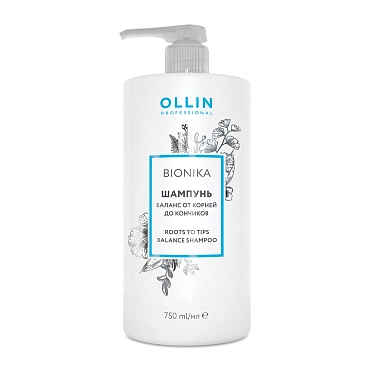 OLLIN PROFESSIONAL Шампунь Баланс от корней до кончиков / Roots To Tips Balance Shampoo BioNika 750 мл