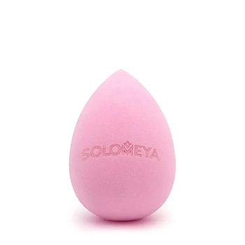 SOLOMEYA Спонж для макияжа меняющий цвет Капля, коричнево-розовый / Color Changing Drop blending sponge Taupe-Rose 1 шт, фото 4