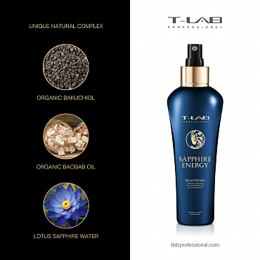 T-LAB PROFESSIONAL Спрей биоактивный энергетический для волос / Sapphire Energy Bio-active mist 150 мл