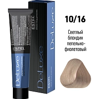 ESTEL PROFESSIONAL 10/16 краска для волос, светлый блондин пепельно-фиолетовый / DE LUXE 60 мл, фото 2